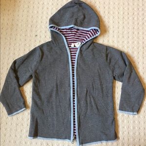 Hanna Andersson hooded cardigan sweater